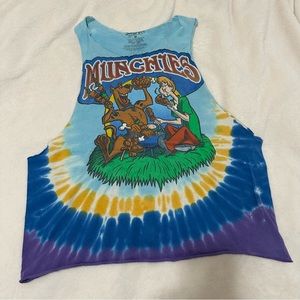 Vintage Tie Dye Scooby Doo Cut Off Tank - Munchies